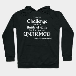 William Shakespeare - A Battle Of Wits Hoodie